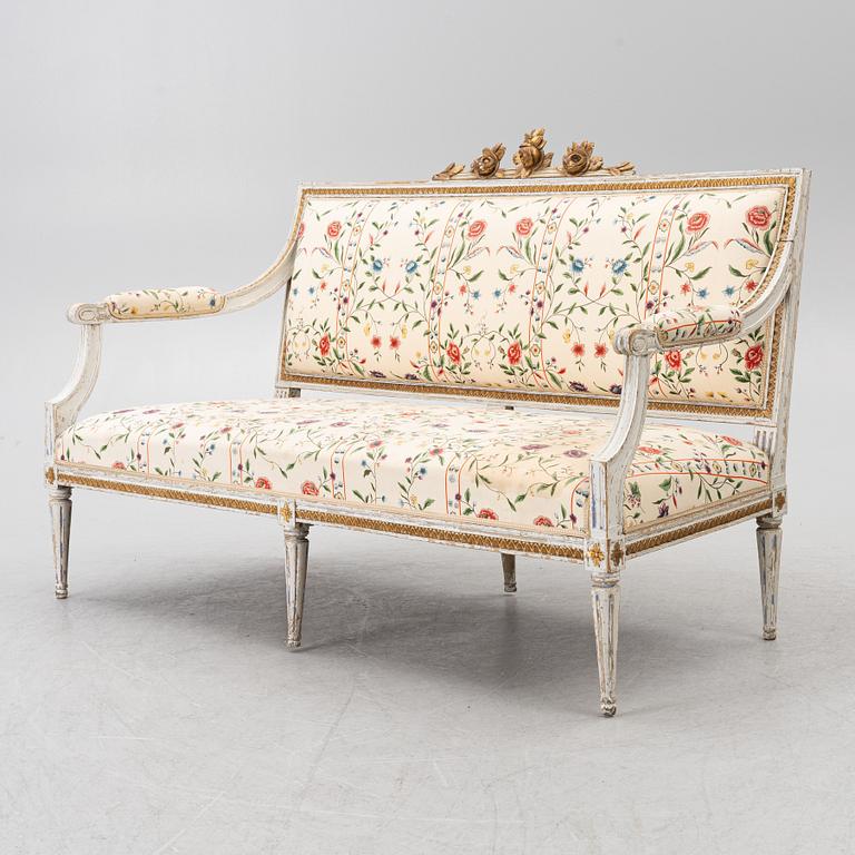 Sofa, Gustavian, circa 1800.