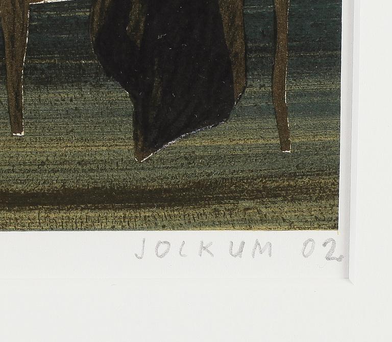 JOCKUM NORDSTRÖM, färglitografi, signerad och daterad-02, numrerad 29/125.
