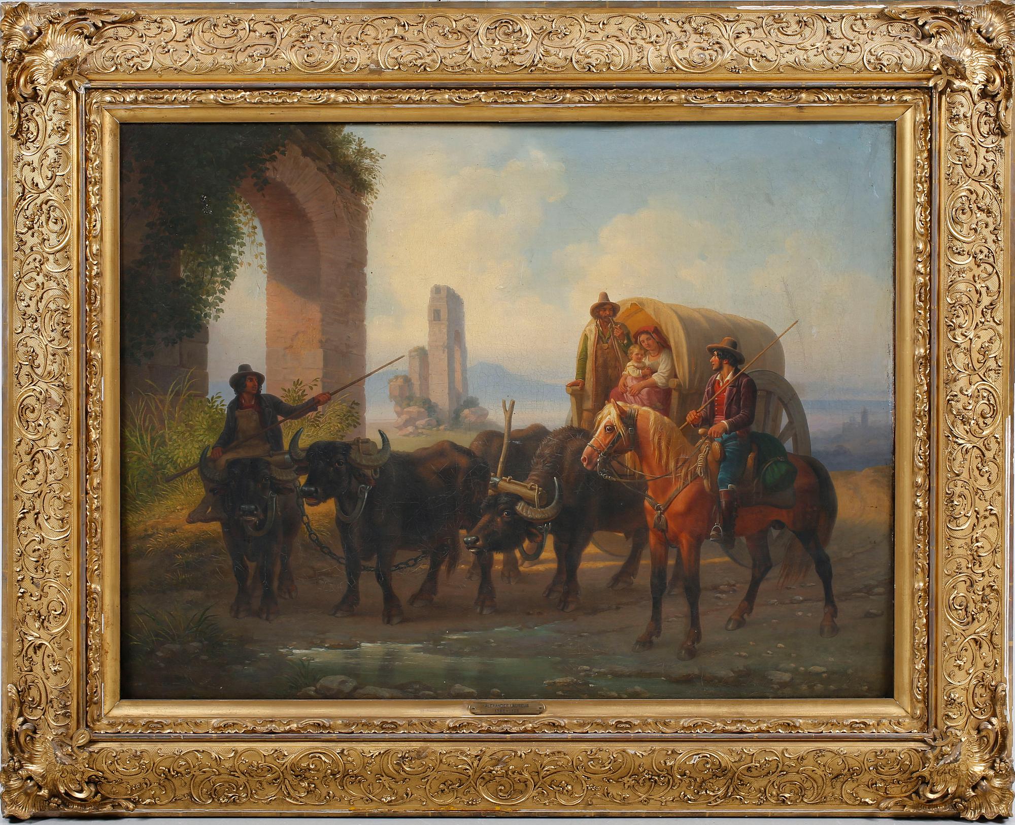 ALEXANDER LAURÉUS, attributed to, oil on canvas, unsigned.
