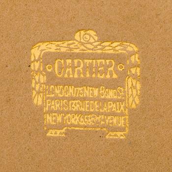 Cartier Art Deco cigarettetui 18K guld med svart emalj och åttkantslipade diamanter.