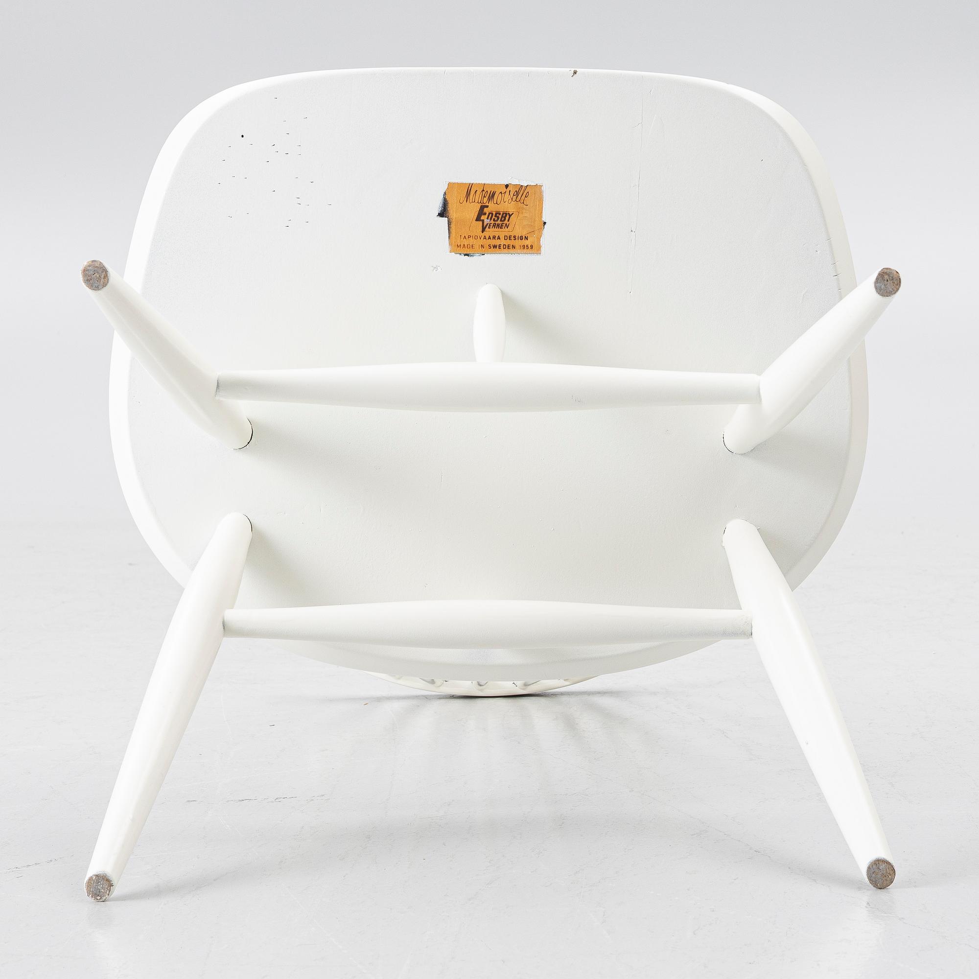 Ilmari Tapiovaara, a 'Mademioselle' chairs, Edsbyverken, Sweden, 1959.