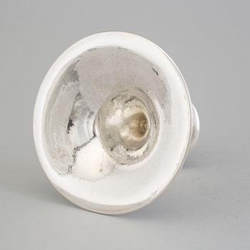 A Swedish Art Nouveau silver trumpet vase, maker's mark Emil O Möller, Malmö, 1925.