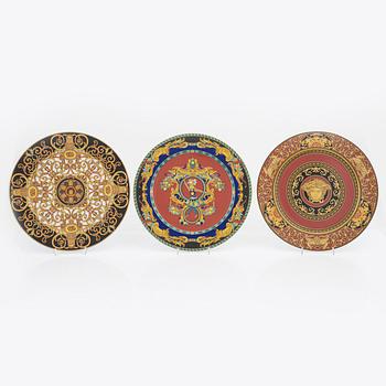 Versace, a set of 7 porcelain plates, Rosenthal.