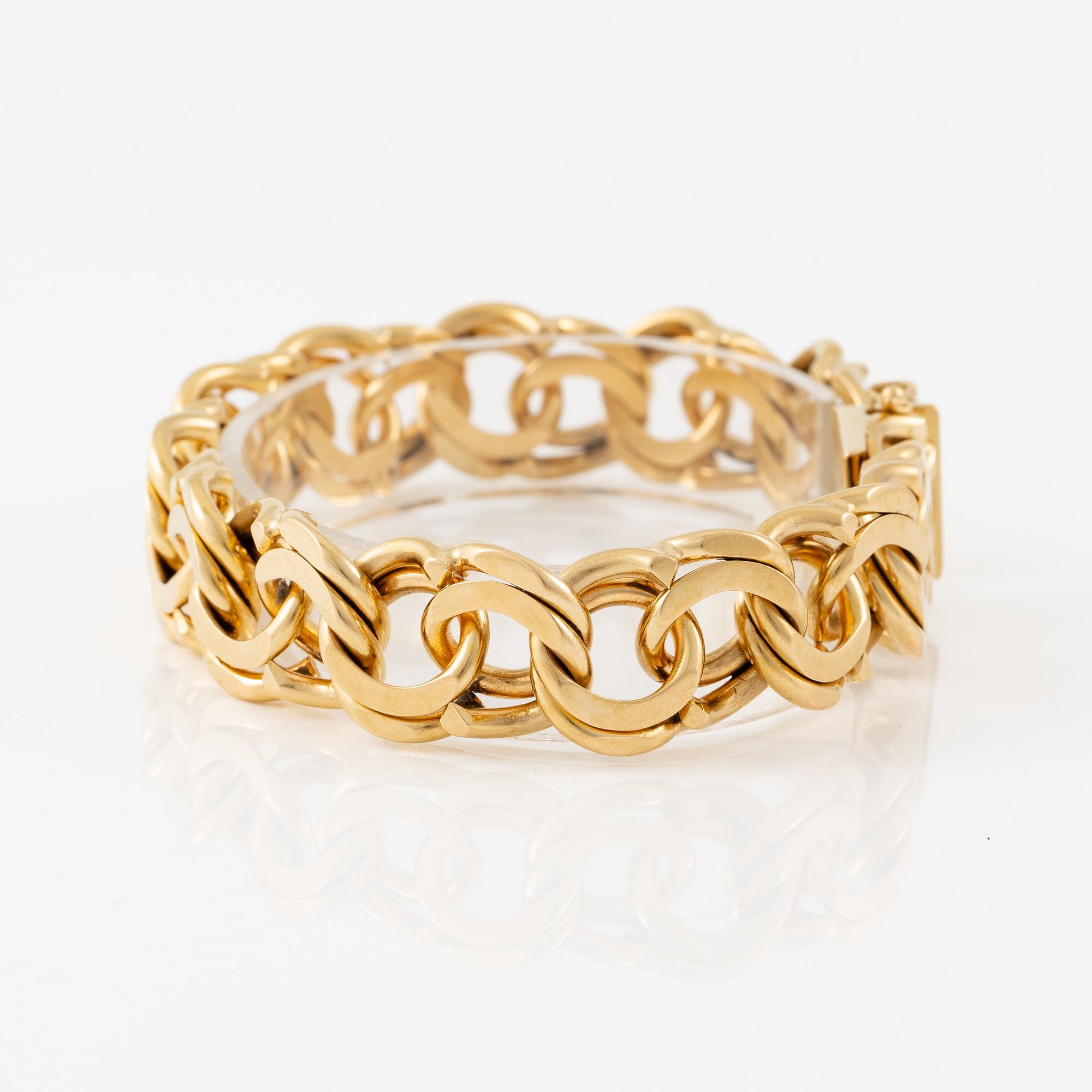 Armband 18K guld, bismarck.