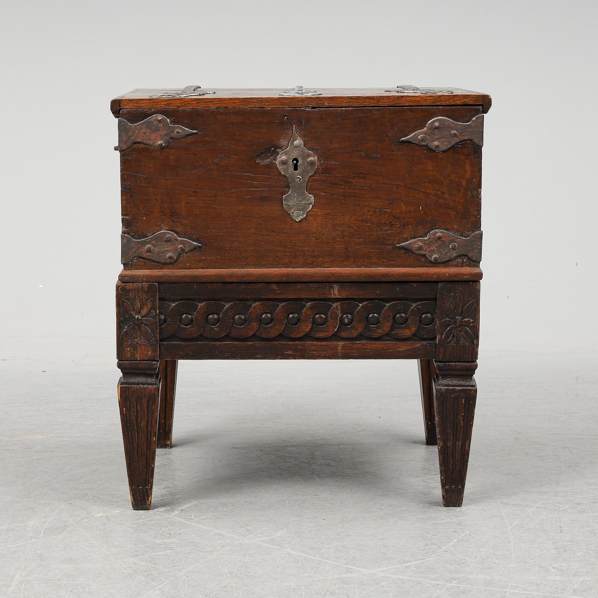 A chest and stand, 19th-20th century.