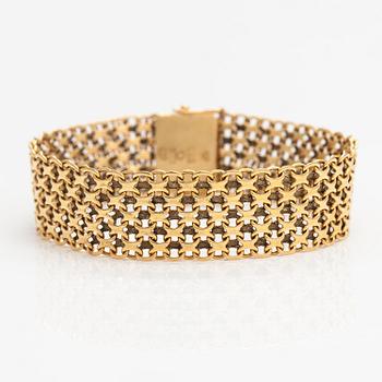 Armband, 18K guld. Esto Ab Guldvarufirman, Stockholm 1980.