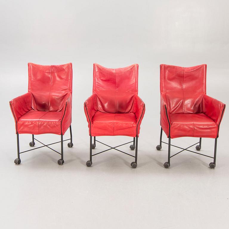 Gerard van den Berg, Armchairs, 6 pcs, for Montis, 1980s.