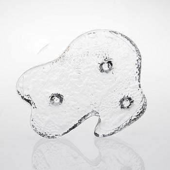 NANNY STILL, GLASSKULPTUR. Jääkausi. Sign. Nanny Still, Riihimäen Lasi Oy.