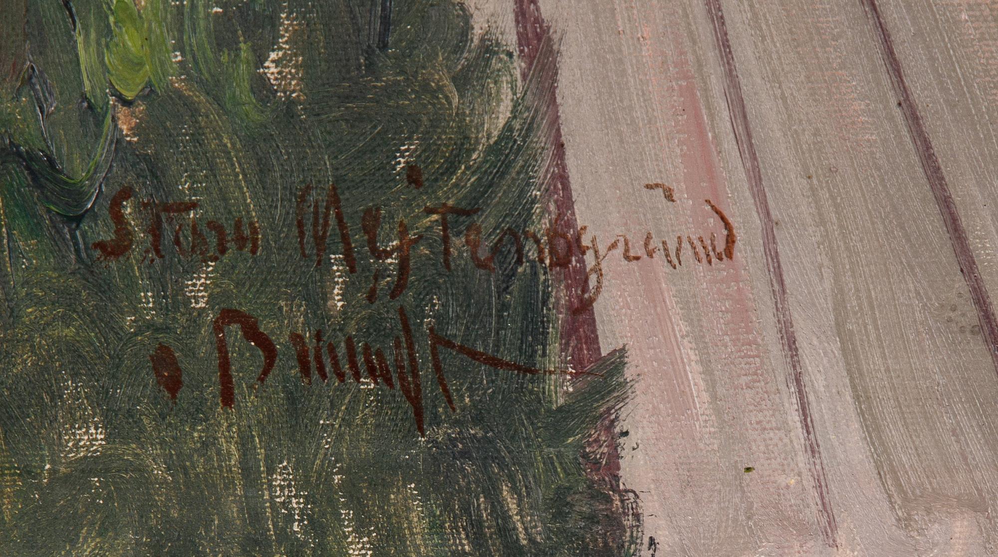 Carl Brandt, oil on canvas, signed.