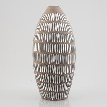 Ingrid Atterberg, floor vase, "Negro", Upsala Ekeby, 1953-1958.