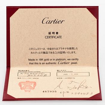 Cartier, an 18K white gold '1895' necklace with a brilliant-cut diamond.