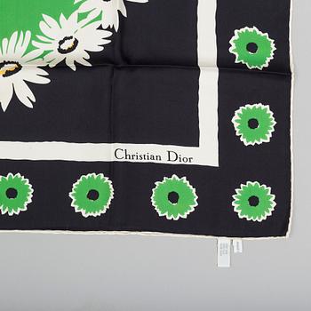 A set of two silk scarves by Christian Dior.