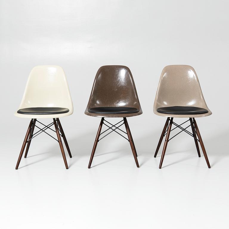 Charles & Ray Eames, stolar, 6 st, "DSW", Herman Miller, 1960-tal.