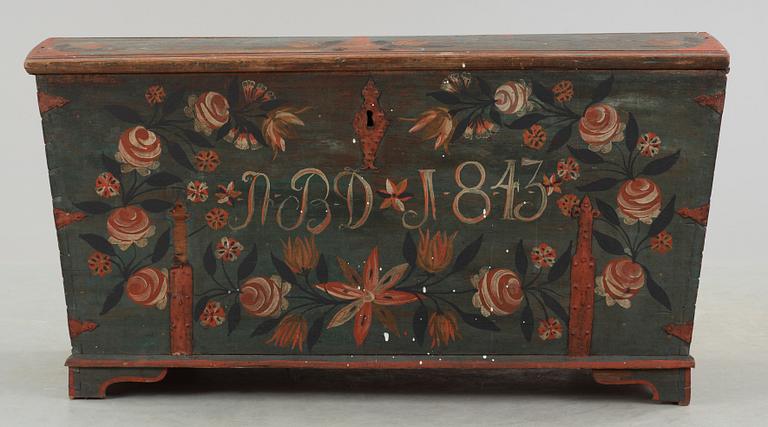 KISTA, allmoge, bär datering 1843.