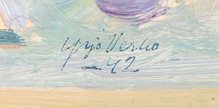 Konstnärsmapp med arbeten av olika finska konstnärer, 1944.