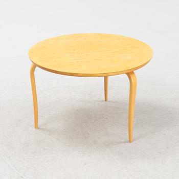 Bruno Mathsson, an 'Annika' birch veneered coffee table, Dux, Sweden.