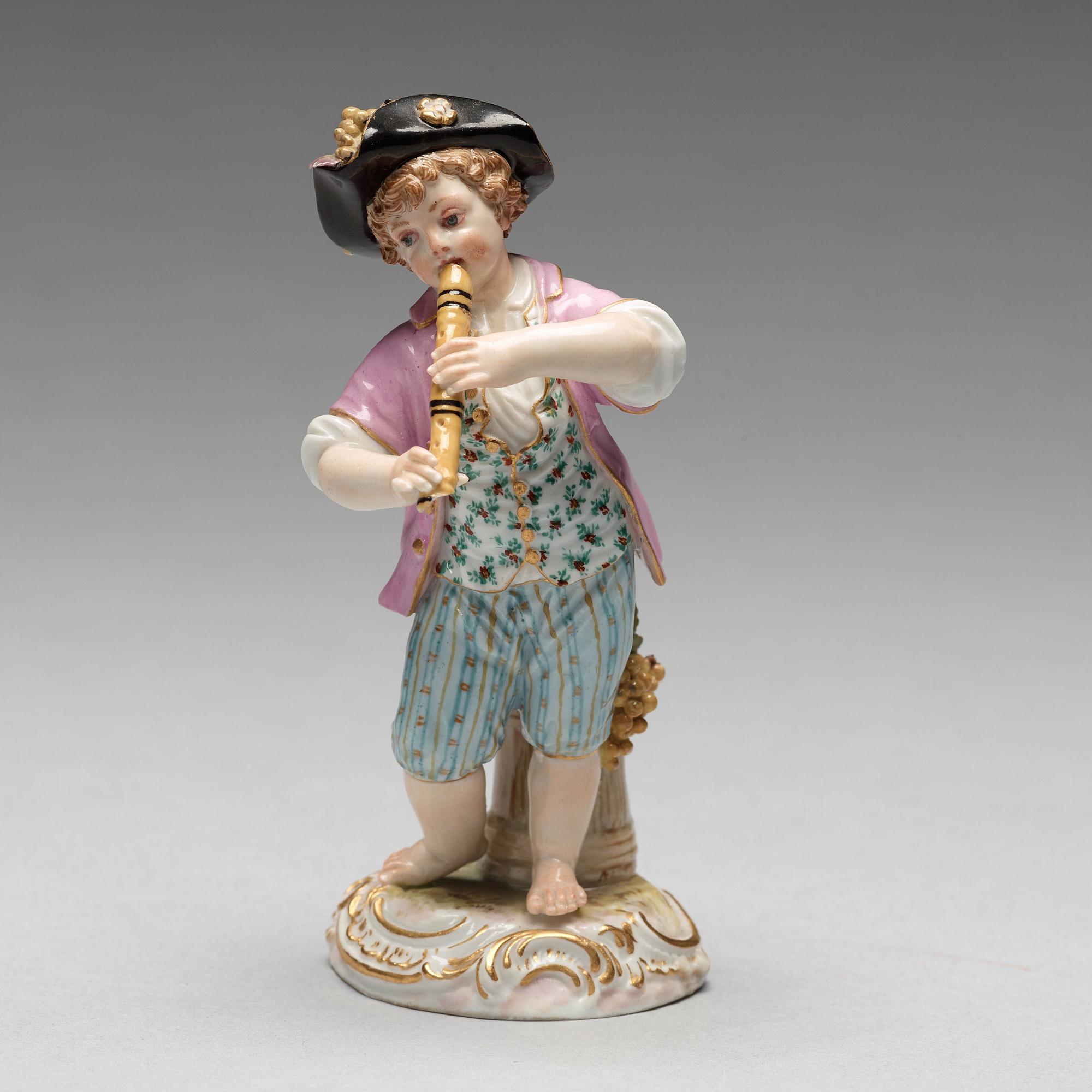 FIGURIN, porslin. Meissen, 1800-talets andra hälft.