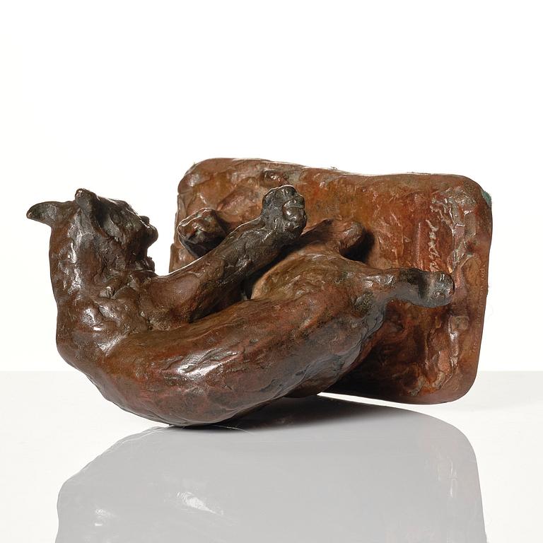 Arvid Knöppel, sculpture, bronze. Signed and with foundry mark, dated -31.
