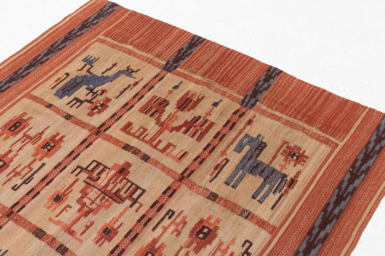 Märta Gahn, a drape, flat weave, c. 240 x 148 cm.