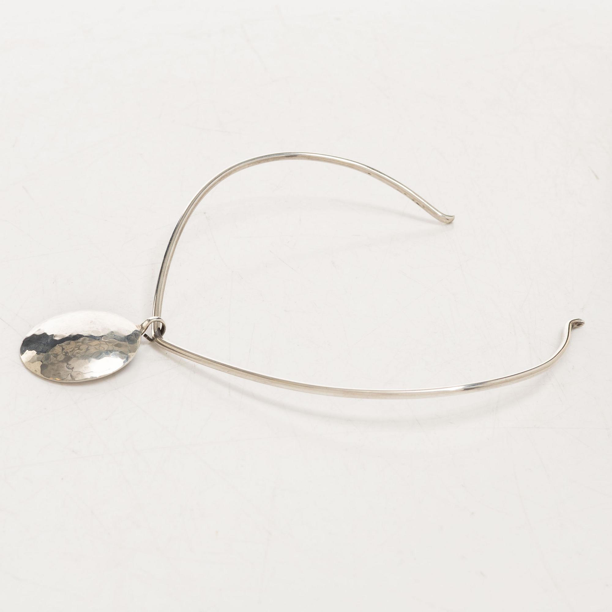 Inga-Britt "Ibe" Dahlquist, a silver necklace, Malmö 1973.
