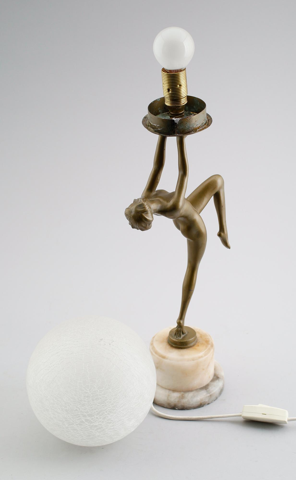 BORDSLAMPA, art déco, 1900-talets första hälft.