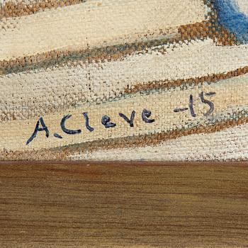 AGNES CLEVE, olja på duk, signerad A Cleve och daterad - 15.