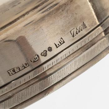 Besticksservis, silver, 40 delar, "Diana", CG Hallberg/GAB, 1900-talets mitt, samt en skål, silver, Carlson K & E, 1958.