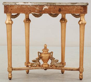 A Gustavian late 18th century console table.