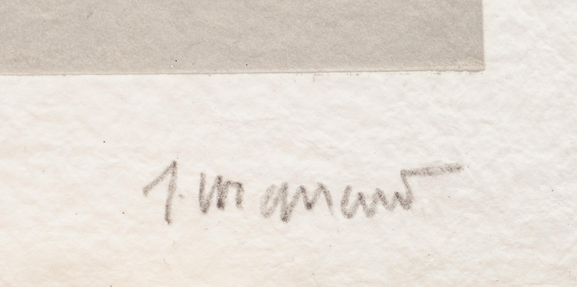 JAMES COIGNARD, 8 st carborundumgravyrer i mapp, "Regards sur l'oeuvre gravé", signerade och numerade 54/60.