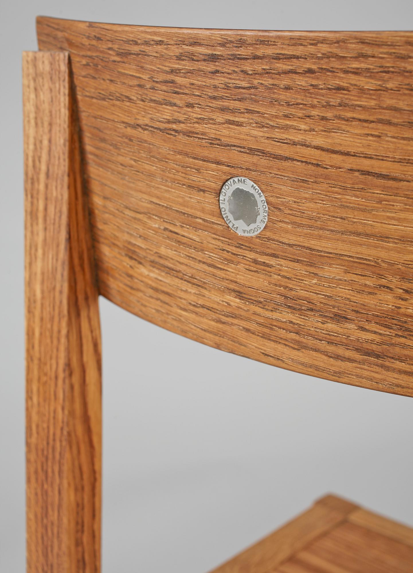 Bord, "Cubo" samt STOLAR, 4 st, "Seggiola", Plinio Il Giovane, Non Dorme Sogna, Italien, 2000-tal.