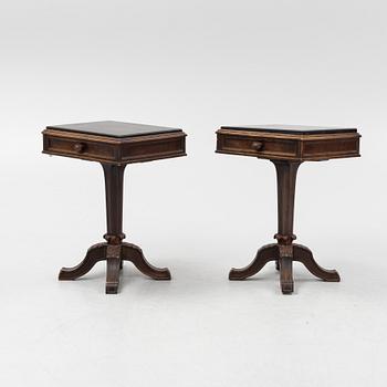 Helge Werner, a pair of bedside tables, early 20th Century.