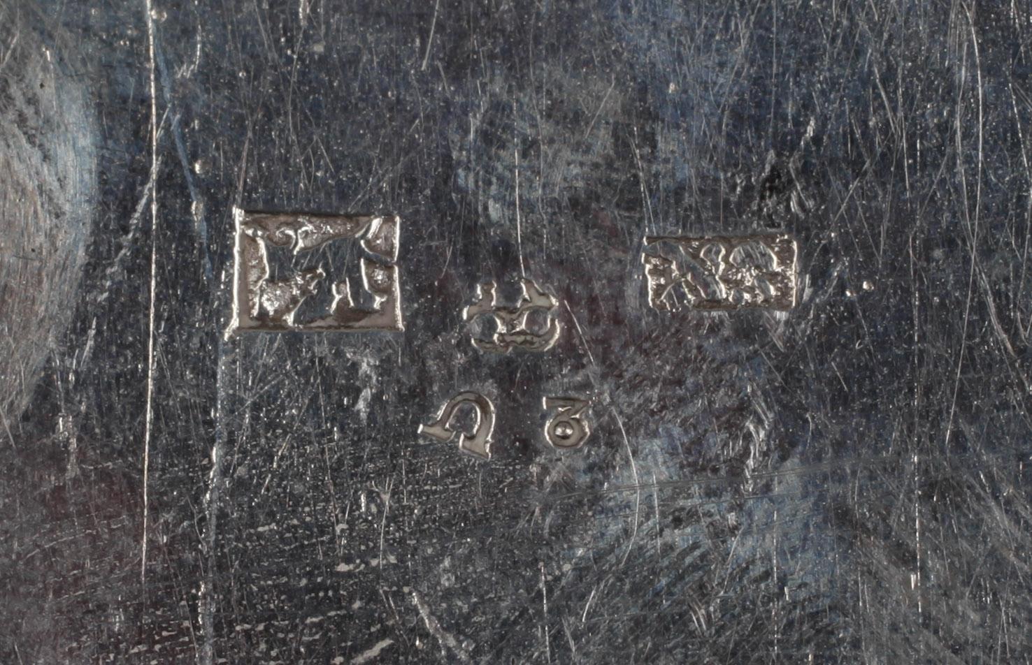 DOSOR, 4 st, silver, samtliga av Stephan Nöblin, Ystad, 1803. Vikt ca 300 gram.