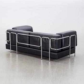 A Swedish 1970/80's leather sofa.