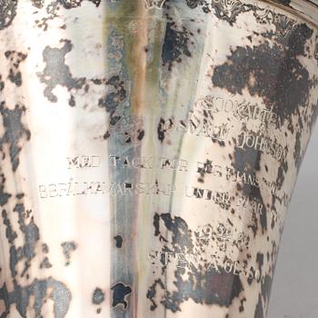 POKAL, silver, GAB, Stockholm, 1912, vikt 615 gram.