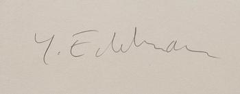 Yrjö Edelmann,  litografi, signerad, numrerad.