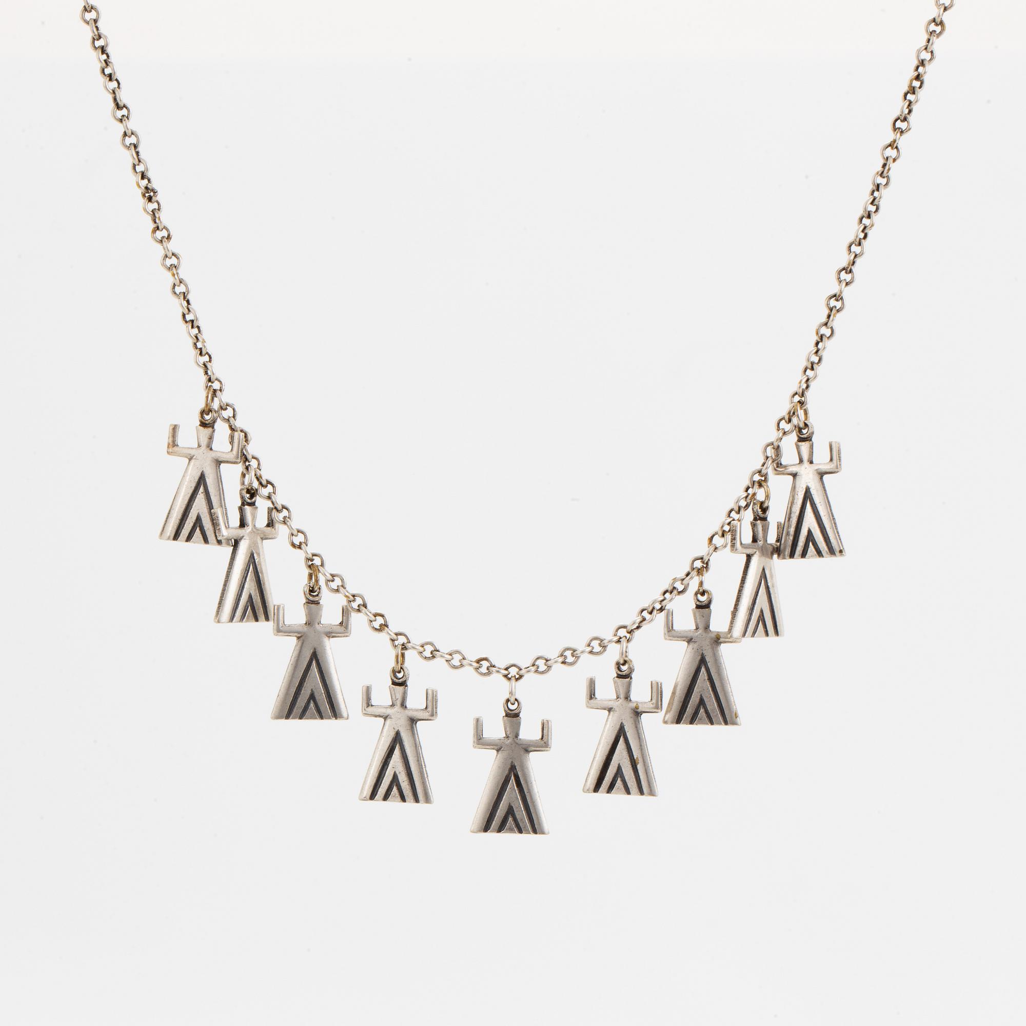 Kalevala Heli 1304643uori, silver plated bronze necklace.