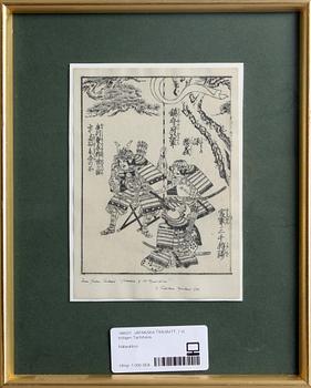JAPANSKA TRÄSNITT, 7 st, troligen Tachibana.