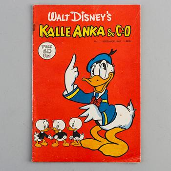 SERIETIDNING, Kalle Anka, nr 1 1948.