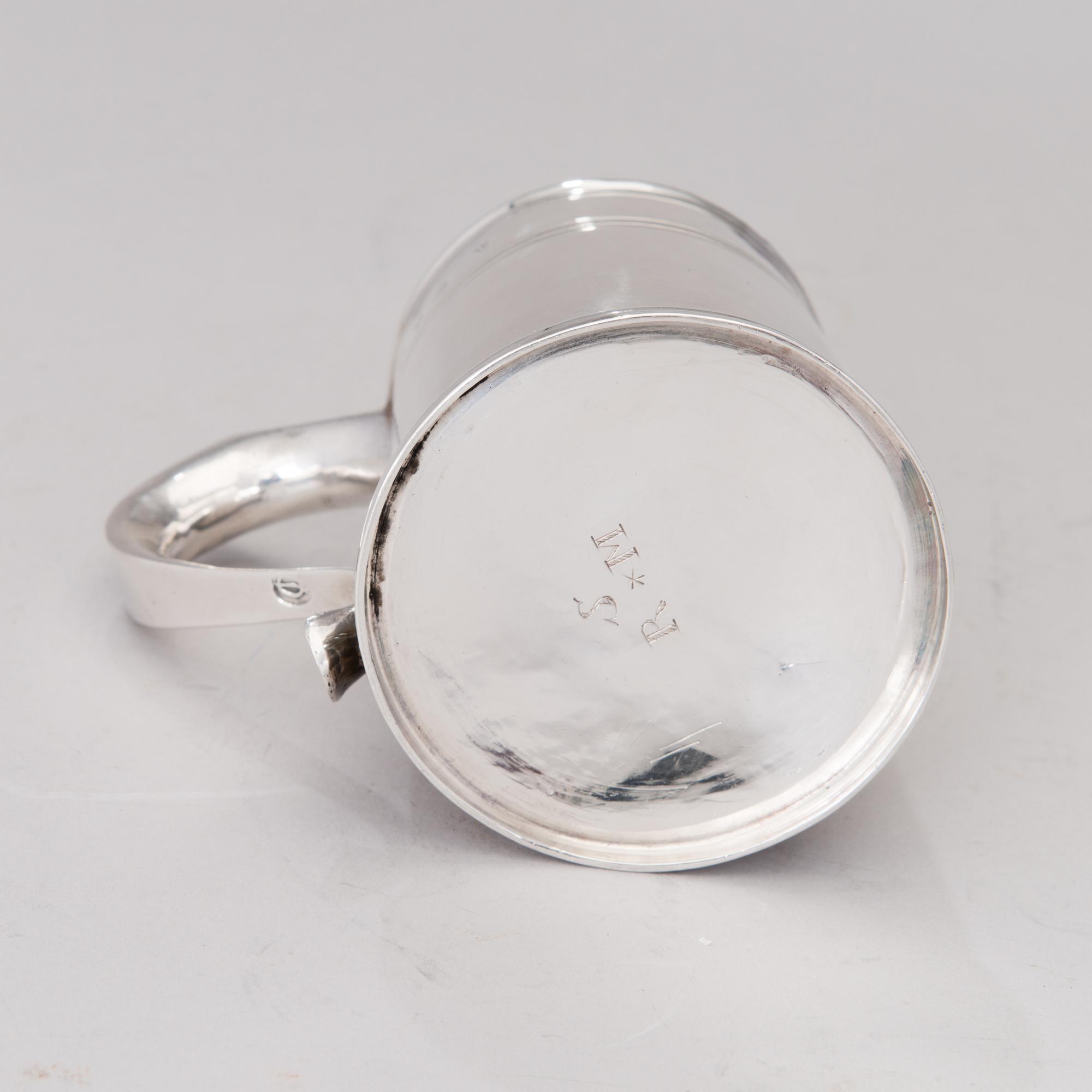 MUGG, sterling silver, Dublin, Irland 1736.