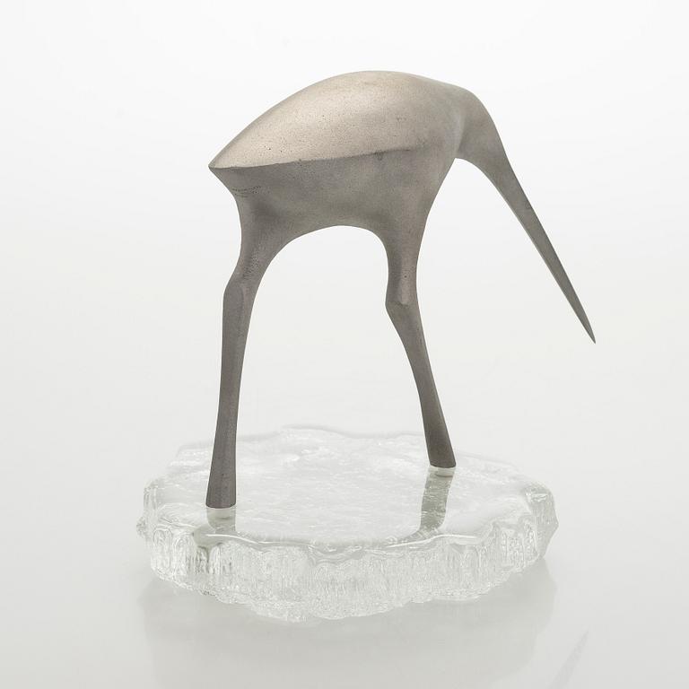 Tapio Wirkkala, a 'Sandpiper' bird sculpture, stamped Kultakeskus Oy Design: Tapio Wirkkala.