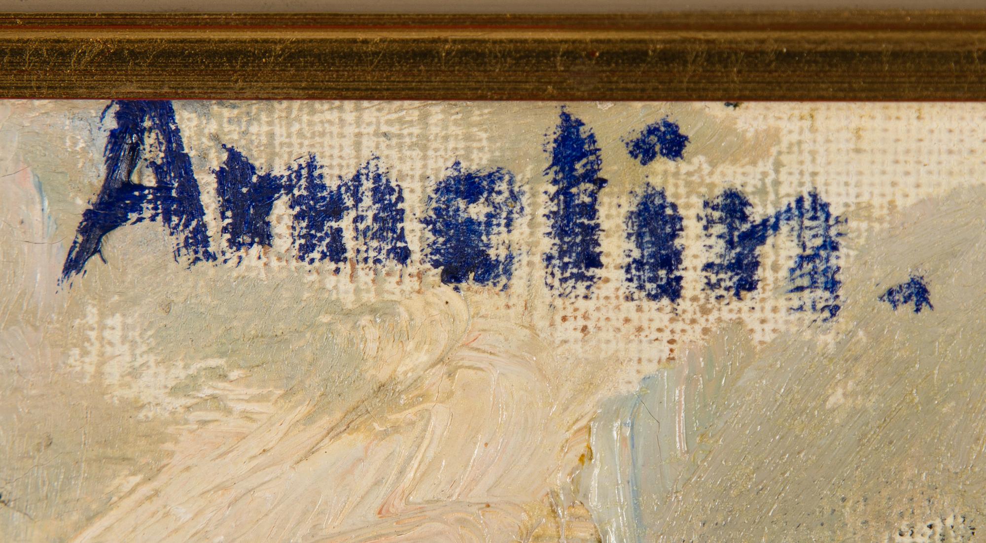 ALBIN AMELIN, oil on canvas, signed.