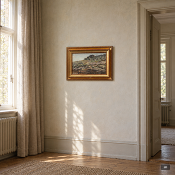 Berndt Lindholm, Rock Formations, Study, and the Artist’s Folding Chair.