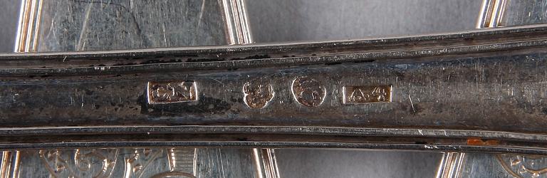 MATSKEDAR, 5 st, silver, Christoffer Nordin, Hudiksvall 1831.