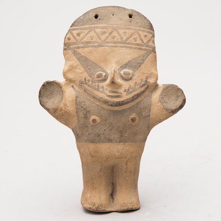 FIGURIN, lergods, Mellersta -Peru, Chancay kulturen ca 1200-1450 eKr.