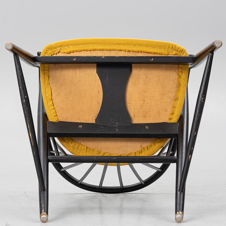 Sonna Rosén, armchair/"Solfjädern" 1950s/60s AB Nässjö Stolfabrik.