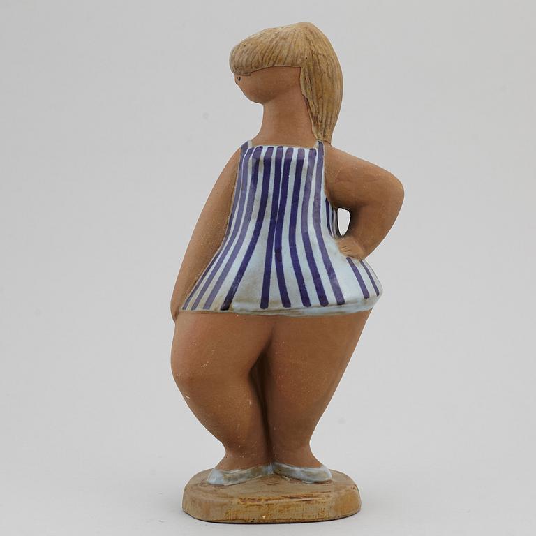 LISA LARSON, figurin, stengods, "Dora", Gustavsberg.