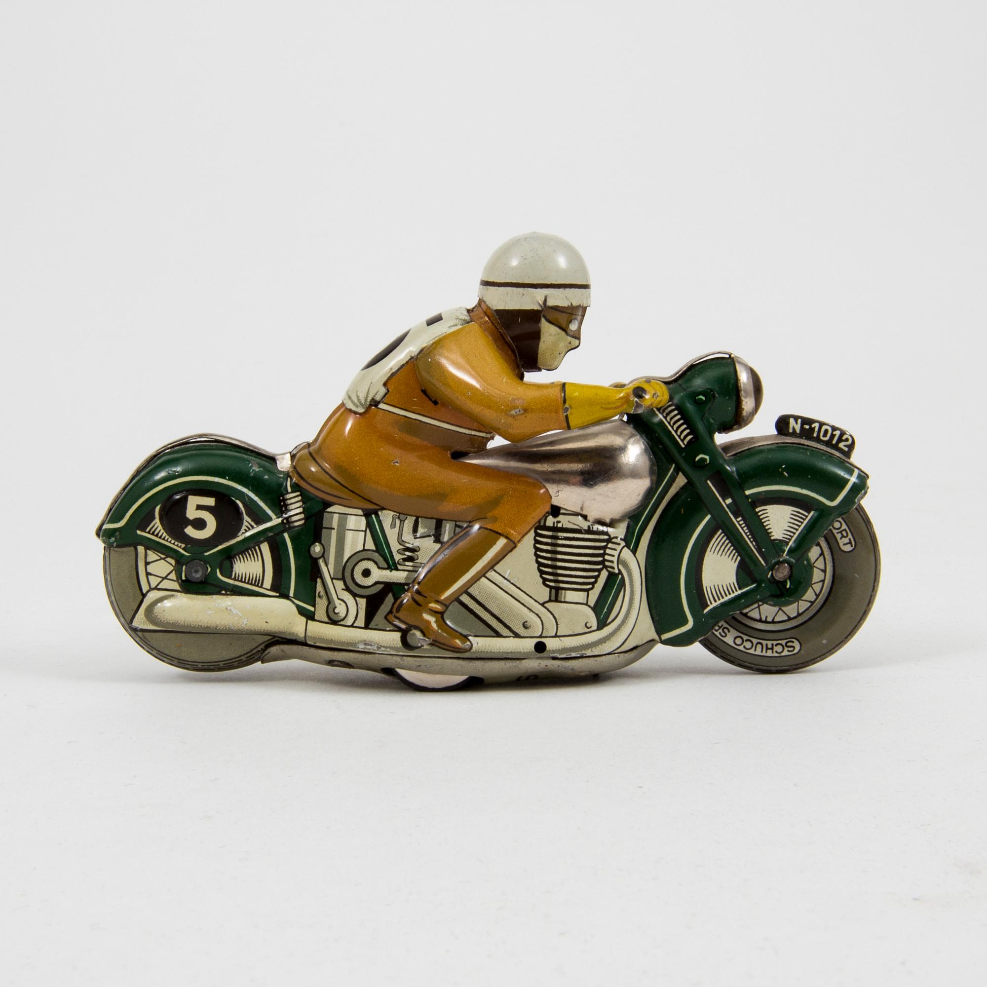 A Schuco Sport tinplate motorcycle 1930/40s.