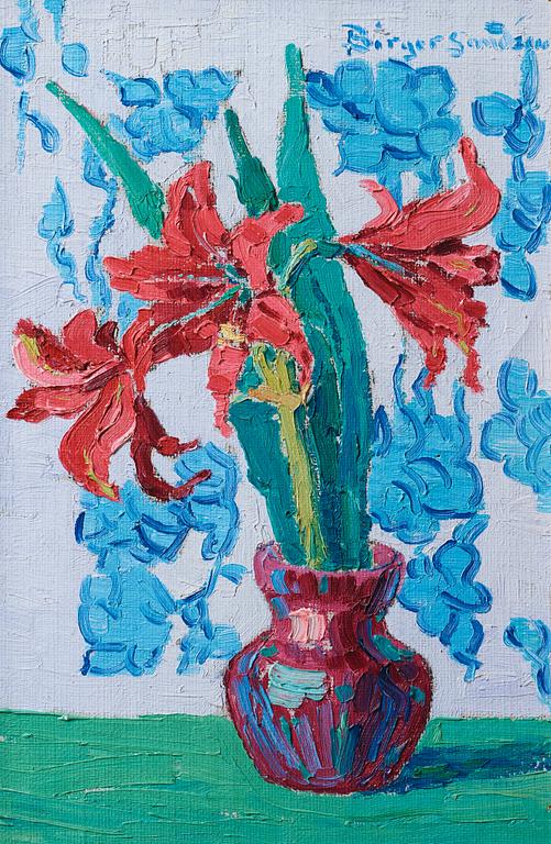 Birger Sandzén, Still life with amaryllis.