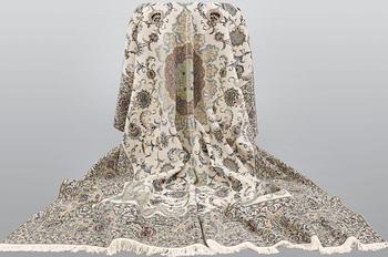 A signed so called Royal Kashan carpet, ca 432 x 313 cm.