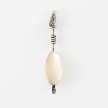 Vivianna Torun Bülow-Hübe, a silver necklace with three pendants, executed in her own workshop, Stockholm 1950's.